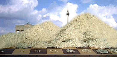 Reisberge vor dem Berliner Fernsehturm